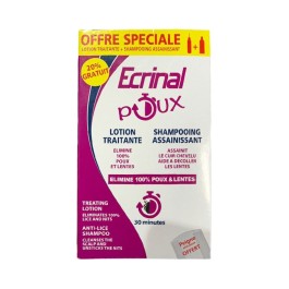 Ecrinal Pack Anti Poux Lotion + Shampooing (Peigne Offert) | BigPara Tunisie