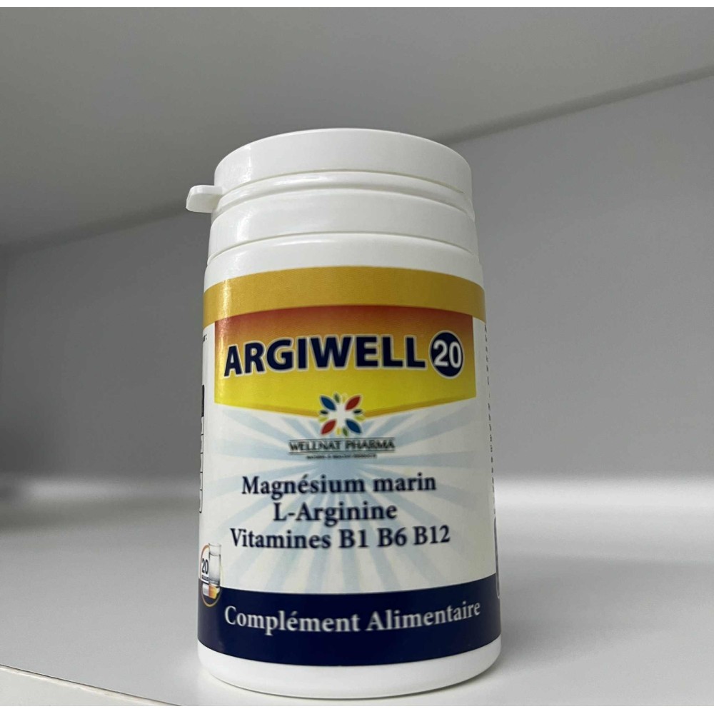ARGIWELL – Magnésium Marin + L-Arginine + Vitamines B1/B6/B12 Énergie – Concentration – Performances physiques & mentales