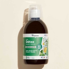 VITAVEA EXTRA DÉTOX  Drainage – Digestion – Élimination Complexe de 4 actifs naturels | Goût citron –F/de 500 ml à diluer