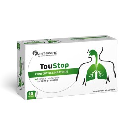 FARMAVANS TOUSTOP Confort Respiratoire – Extrait standardisé de Lierre grimpant  Boîte de 10 Gélules | BigPara Tunisie
