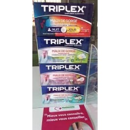 TRIPLEX MAUX DE GORGE ET PHARYNGITE B/16 COMPRIMES A SUCER SANS SUCRE | BigPara Tunisie