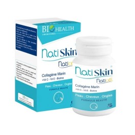 BIOHEALTH NATISKIN NATICOL - PEAU / CHEVEUX/ ONGLES - B/60 GELULES | BigPara Tunisie