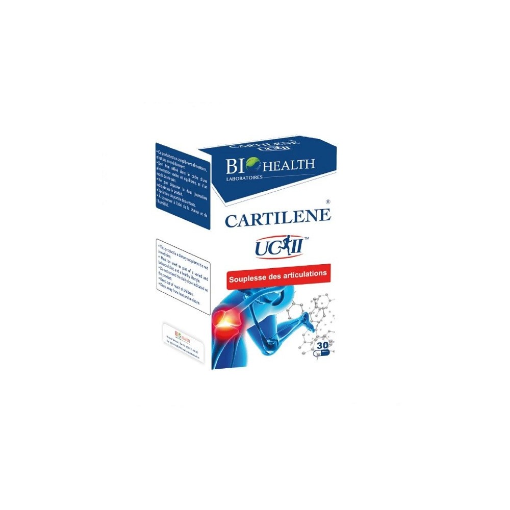 BIOHEALTH CARTILENE - SOUPLESSE DES ARTICULATIONS - B/30 GELULES | BigPara Tunisie