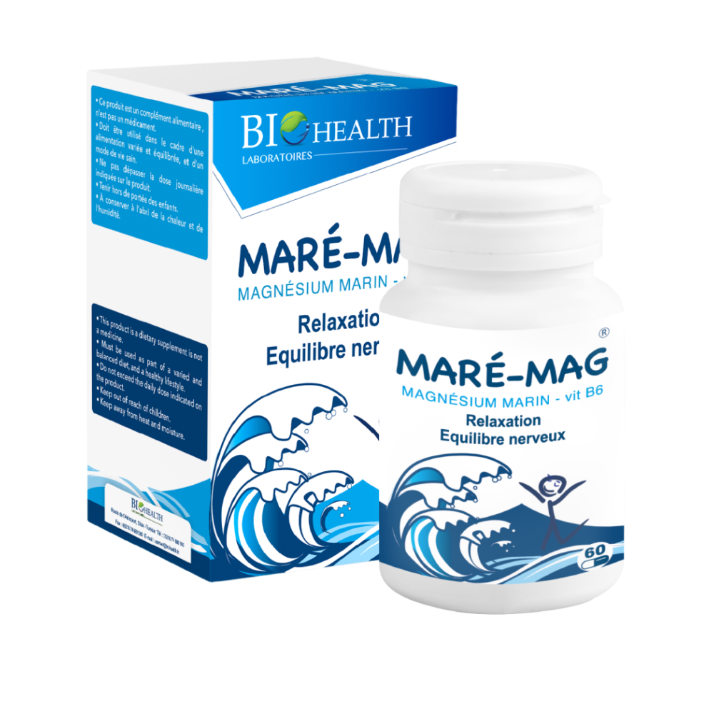 BIOHEALTH MARE-MAG - RELAXATION / EQUILIBRE NERVEUX - B/60 GELULES | BigPara Tunisie