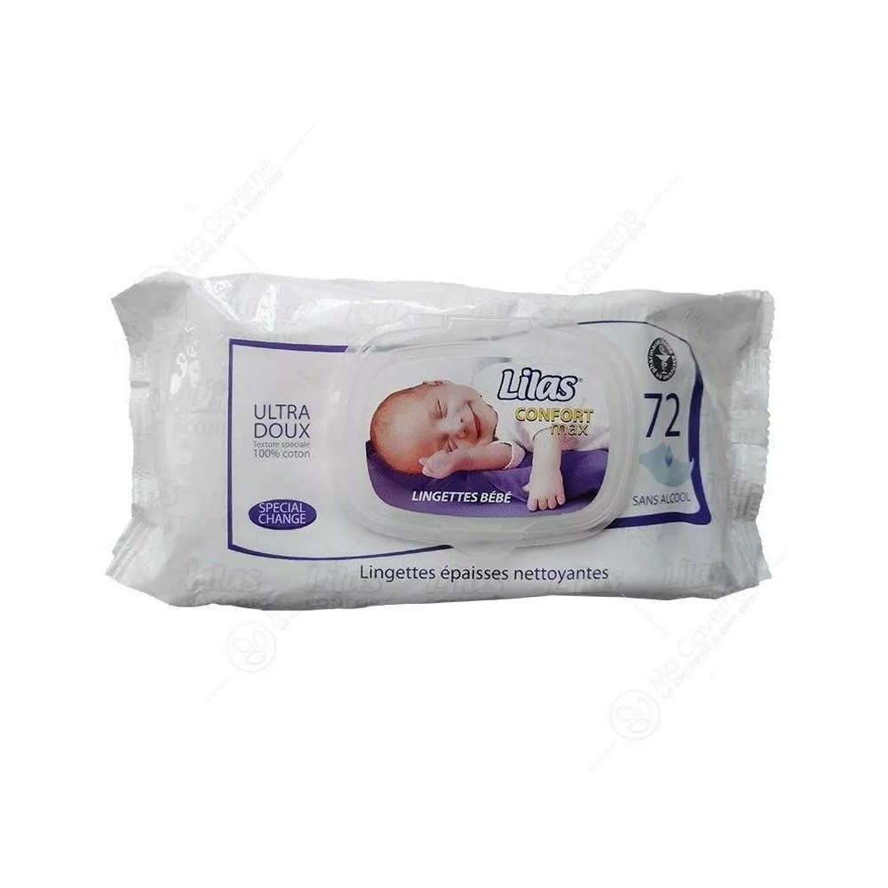 LILAS LINGETTES BEBE SANS ALCOOL  B/72 | BigPara Tunisie