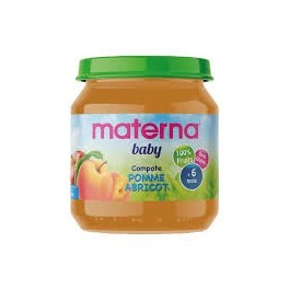 MATERNA COMPOTE POMME ABRICOT (DES 4 MOIS) 130g