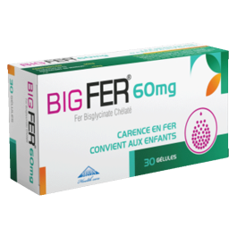BIG FER 60 mg B/30 Gélules | BigPara Tunisie