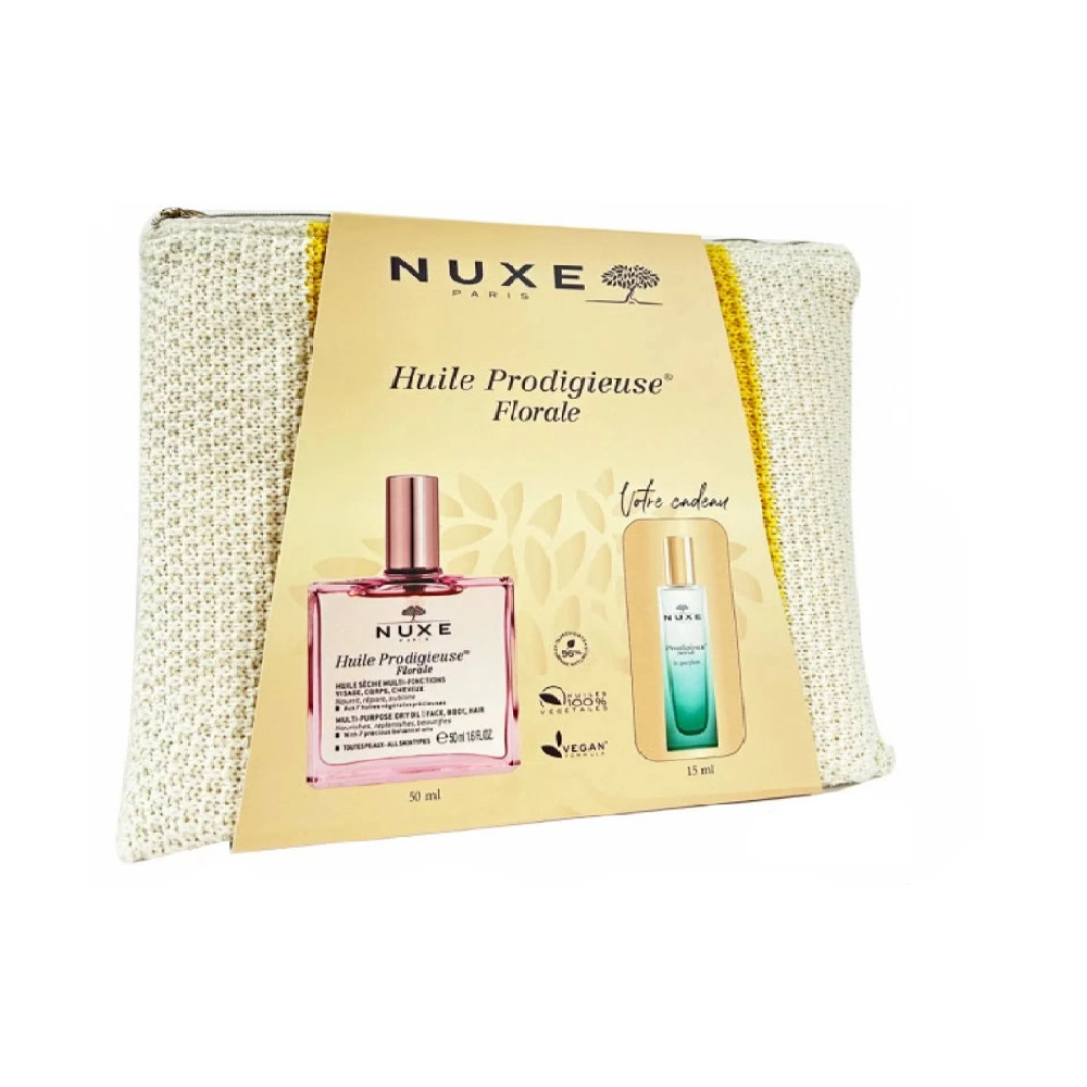 NUXE HUILE PRODIGIEUSE OR FLORALE 50ML +NUXE PRODIGIEUX NEROLI PARFUM 15ML | BigPara Tunisie