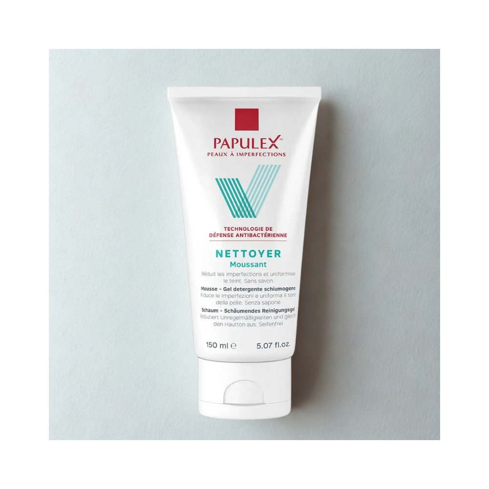 Papulex Gel Nettoyant Moussant Sans Savon – 150 ML | BigPara Tunisie