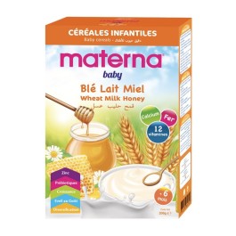 Materna Baby – Céréales Blé Lait Miel +6 Mois | BigPara Tunisie