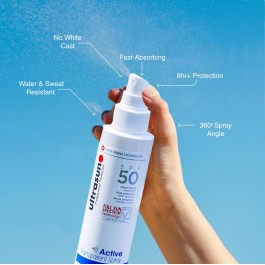 ULTRASUN ACTIVE SPRAY TRANSPARENT SPF50 – Sport | 150 ml | BigPara Tunisie