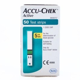 ACCU-CHEK ACTIVE – Bandelettes Boîte de 50 bandelettes | BigPara Tunisie