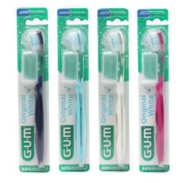 🪥 GUM Original White – Brosse à Dents Medium | BigPara Tunisie