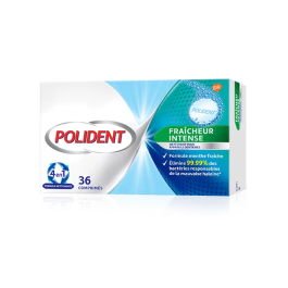 POLIDENT COMPRIMES 4EN1 ANTI-BACTERIEN B/36 | BigPara Tunisie