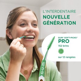 🪥 GUM Brossettes Interdentaires Soft-Picks PRO – Medium – 30 unités | BigPara Tunisie