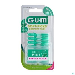 GUM Brossettes Interdentaires Soft-Picks Comfort Flex – Medium – 40 unités – Menthe | BigPara Tunisie