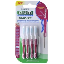 🦷 GUM Brossette Interdentaire Trav-Ler 1,4 mm (Réf : 1612) – Boîte de 4 | BigPara Tunisie