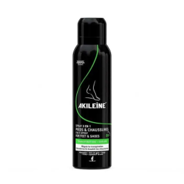 AKILEINE Spray Noir Déodorant Pieds Anti-Transpirant 150 ML | BigPara Tunisie