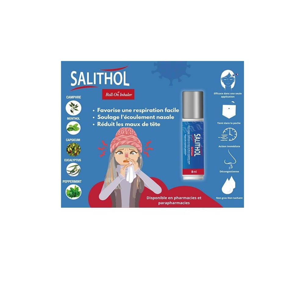 SALITHOL – Roll-On Inhaler 8 ml | BigPara Tunisie