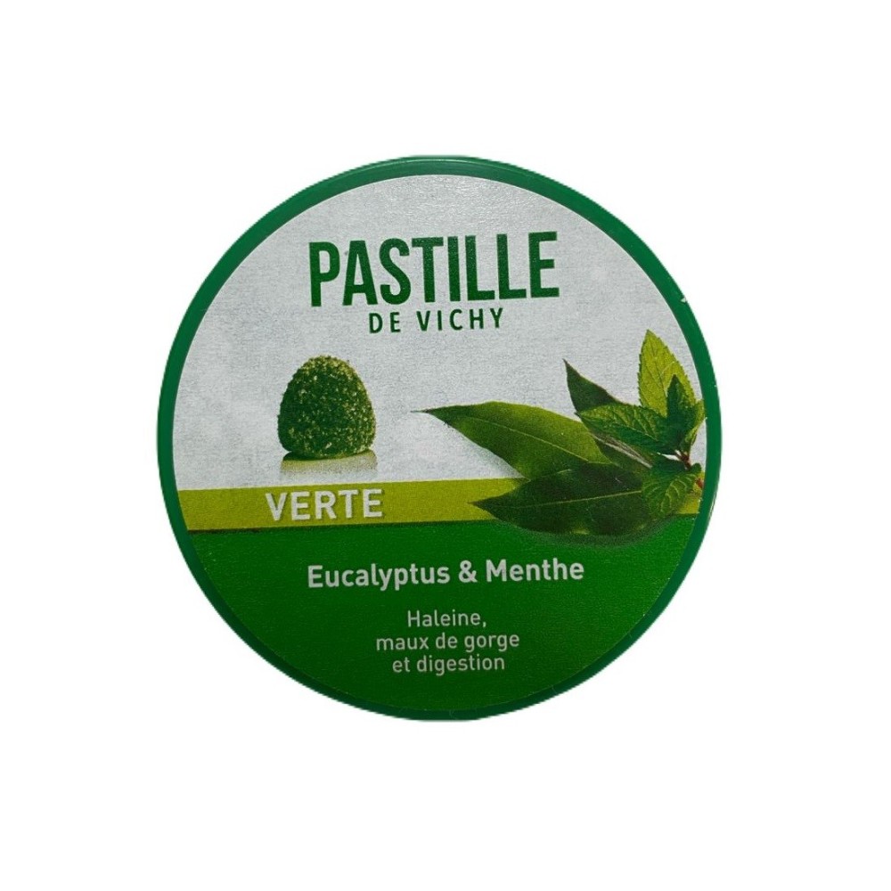 PASTILLE VERTE EUCALYPTUS ET MENTHE B/50GR | BigPara Tunisie
