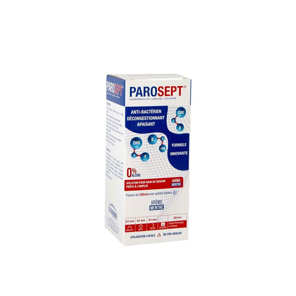 PAROSEPT BAIN DE BOUCHE ANTI-BACTERIEN 250ML | BigPara Tunisie