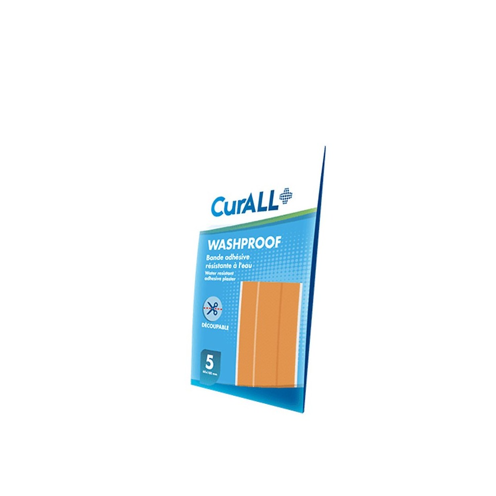 CURALL WASHPROOF BANDE ADHESIVE RESISTANTE A L'EAU DECOUPABLE B/5 (60*100MM)