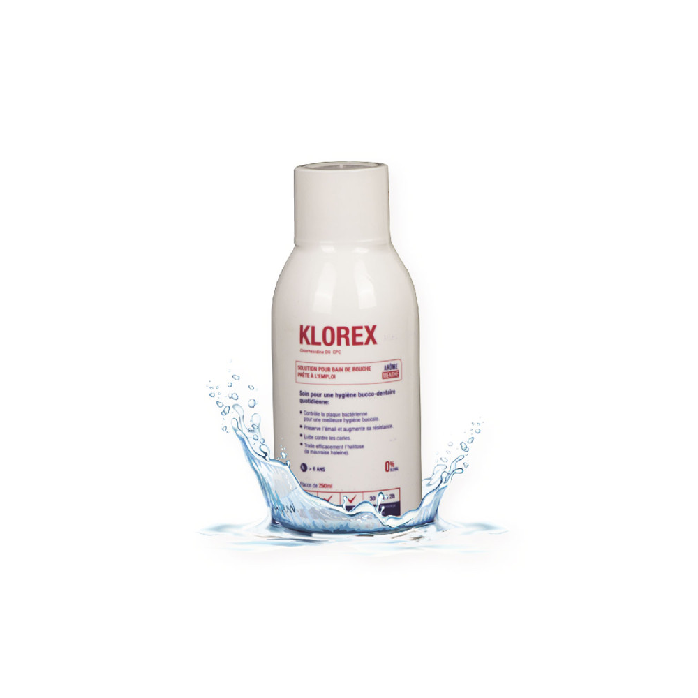 KLOREX ANTI-BACTERIEN BAIN DE BOUCHE 250ML | BigPara Tunisie