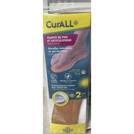 CURALL SEMELLES INTERIEURES EN GEL DOUBLEES B/2 TAILLE (35-46) | BigPara Tunisie