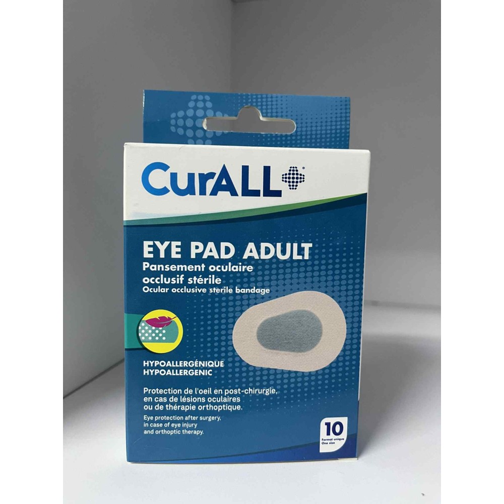 CURALL EYE PAD ADULT B/10 FORMAT UNIQUE | BigPara Tunisie