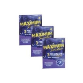 Préservatifs Maximum Sensation B/3 | BigPara Tunisie
