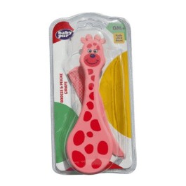 BABY PUR PACK DE BROSSE ET PEIGNE GIRAFE  (0MOIS+) | BigPara Tunisie