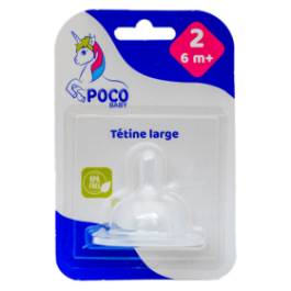 POCO BABY TETINE LARGE 2EME AGE (6MOIS+) | BigPara Tunisie