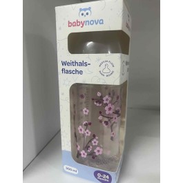 BABYNOVA BIBERON MEDIUM EN SILICONE ANTI COLIQUE 300ML (0-24MOIS) | BigPara Tunisie