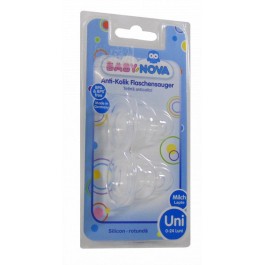 BABYNOVA 2 TETINES NATURAL EN SILICONE  SOFT + LARGE - (0-24 MOIS ) | BigPara Tunisie