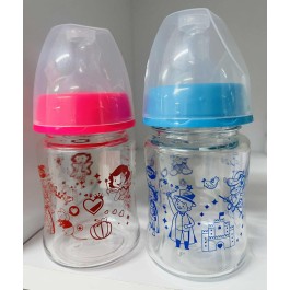 BABY PUR BIBERON EN VERRE COL LARGE THERMORESISTANT 150ML | BigPara Tunisie