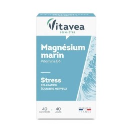 Vitavea Magnésium Marin + Vitamine B6 – 40 gélules | BigPara Tunisie