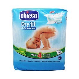 Chicco Dry Fit Couche Maxi 8-18 kg – 19 pièces | BigPara Tunisie