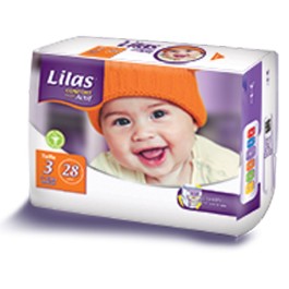 Lilas Couche Bébé Pharmacie Taille 3 – 5-10 kg – 28 pièces | BigPara Tunisie