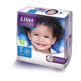 Lilas Couche Bébé Pharmacie Taille 5 – 15-25 kg – 20 pièces | BigPara Tunisie