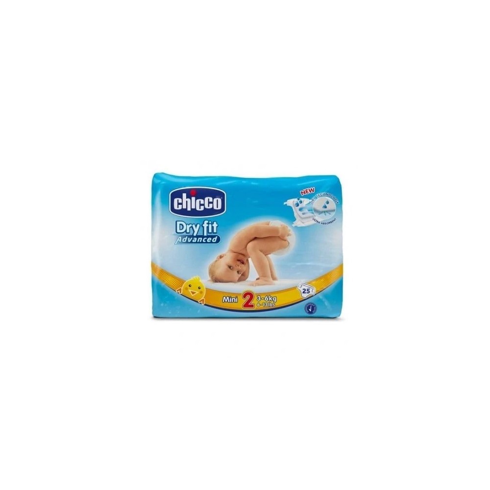 CHICCO Couche New Born 3-6 kg – 25 pièces | BigPara Tunisie