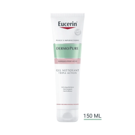 EUCERIN DERMOPURE GEL NETTOYANT TRIPLE ACTION – 150 ml | BigPara Tunisie