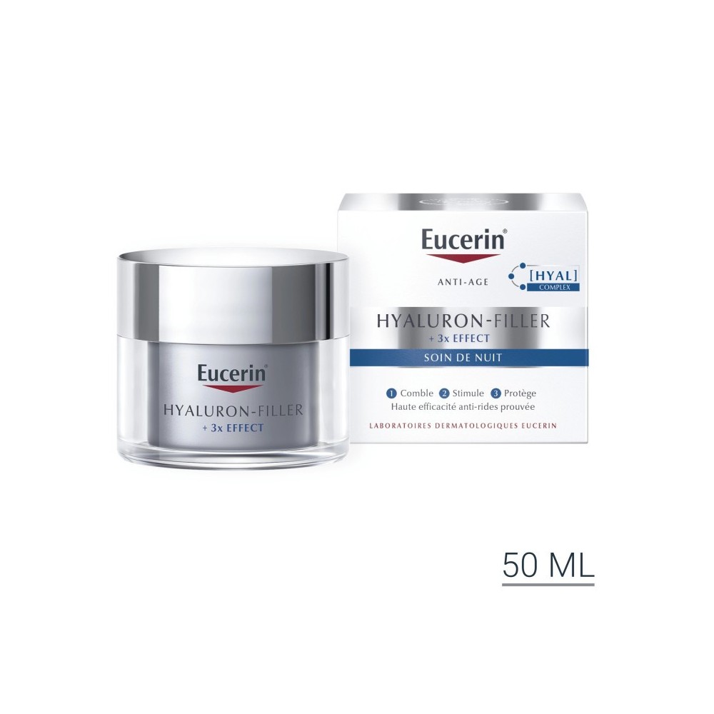 EUCERIN HYALURON-FILLER EFFECT SOIN DE NUIT 50ML | BigPara Tunisie