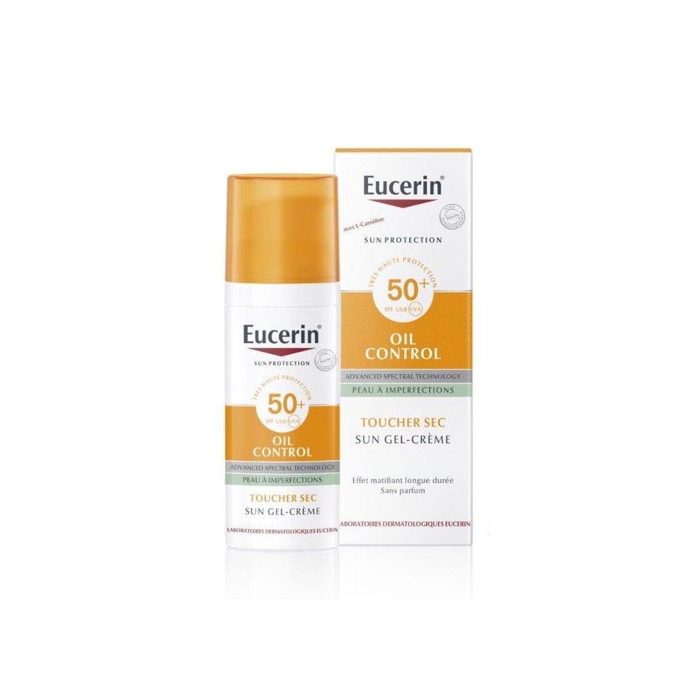 EUCERIN SUN PROTECTION OIL CONTROL  GEL-CREME SPF50+ 50ML | BigPara Tunisie