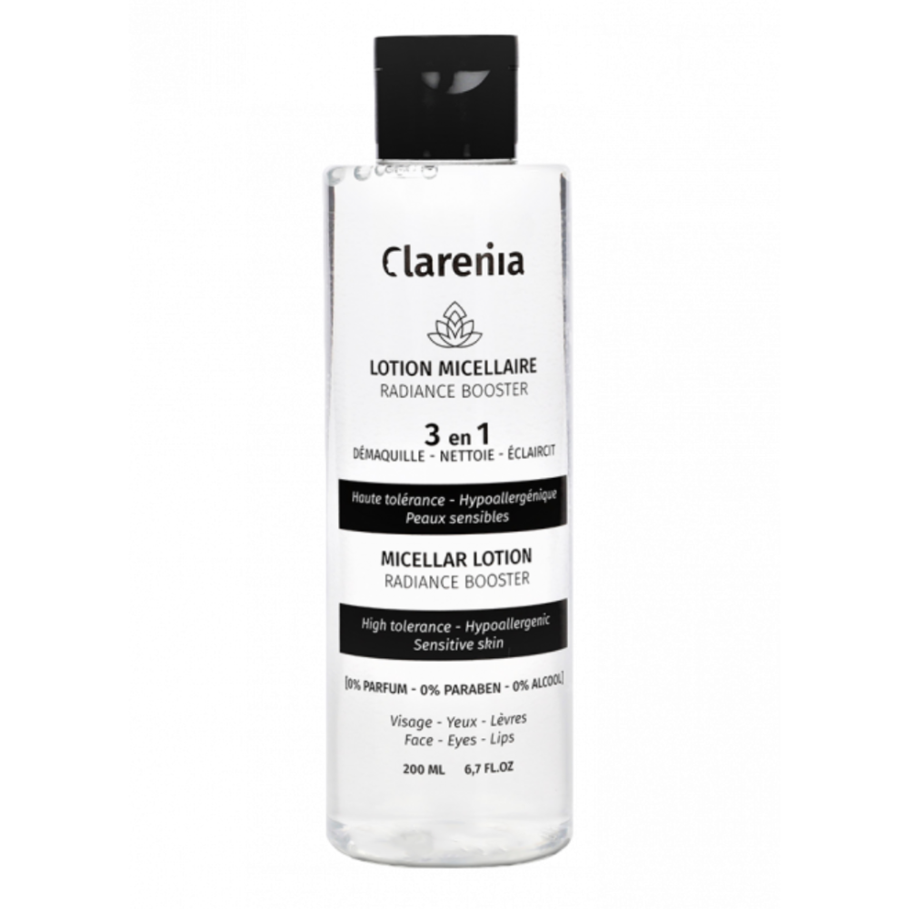 CLARENIA LOTION MICELLAIRE RADIANCE BOOSTER 3EN1 200ML | BigPara Tunisie