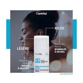 CLARENIA HB3 CREME HYDRATANTE VISAGE LEGERE 50ML | BigPara Tunisie