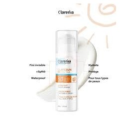 CLARENIA CLARESUN ECRAN HYDRATANT INVISIBLE SPF 50+ FL/50ML | BigPara Tunisie