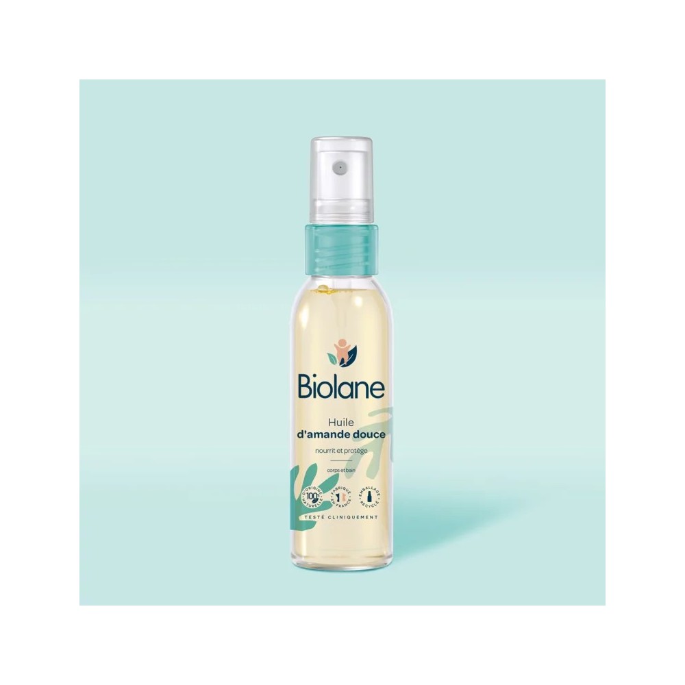 Biolane Spray d’Huile d’Amande Douce 75ml | BigPara Tunisie