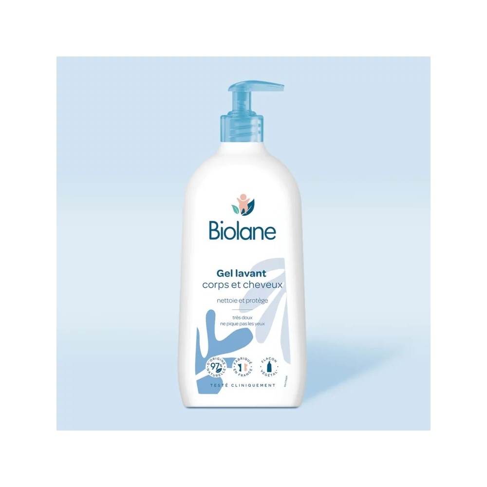 Biolane Gel Lavant Corps et Cheveux 2 en 1 350ml | BigPara Tunisie