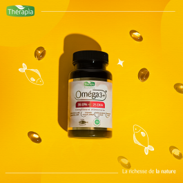 THERAPIA OMEGA3+  Oméga-3 concentrés – 35 EPA + 25 DHA Boîte de 30 capsules molles | BigPara Tunisie