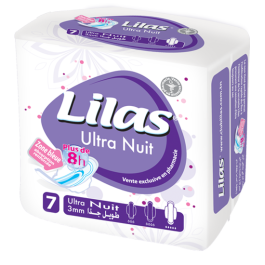 LILAS Serviettes Ultra Nuit – 7 unités | BigPara Tunisie
